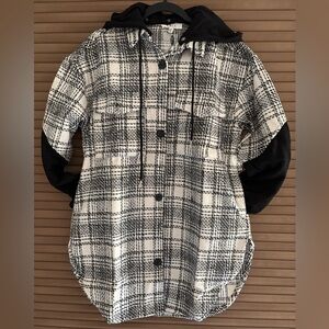 LBLC the Label Black and White Hooded Jacket